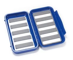 C&F Design CF-3555 Large 10-Row Waterproof Fly Case -Geschäft Für Angelbedarf C F 3555 fliegenbox wasserdicht blau