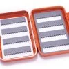 C&F Design CF-2544 Medium 8-Row Waterproof Fly Case -Geschäft Für Angelbedarf c f 2544 fliegenbox medium burnt orange