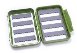 C&F Design CF-2544 Medium 8-Row Waterproof Fly Case -Geschäft Für Angelbedarf c f 2544 fliegenbox medium olive